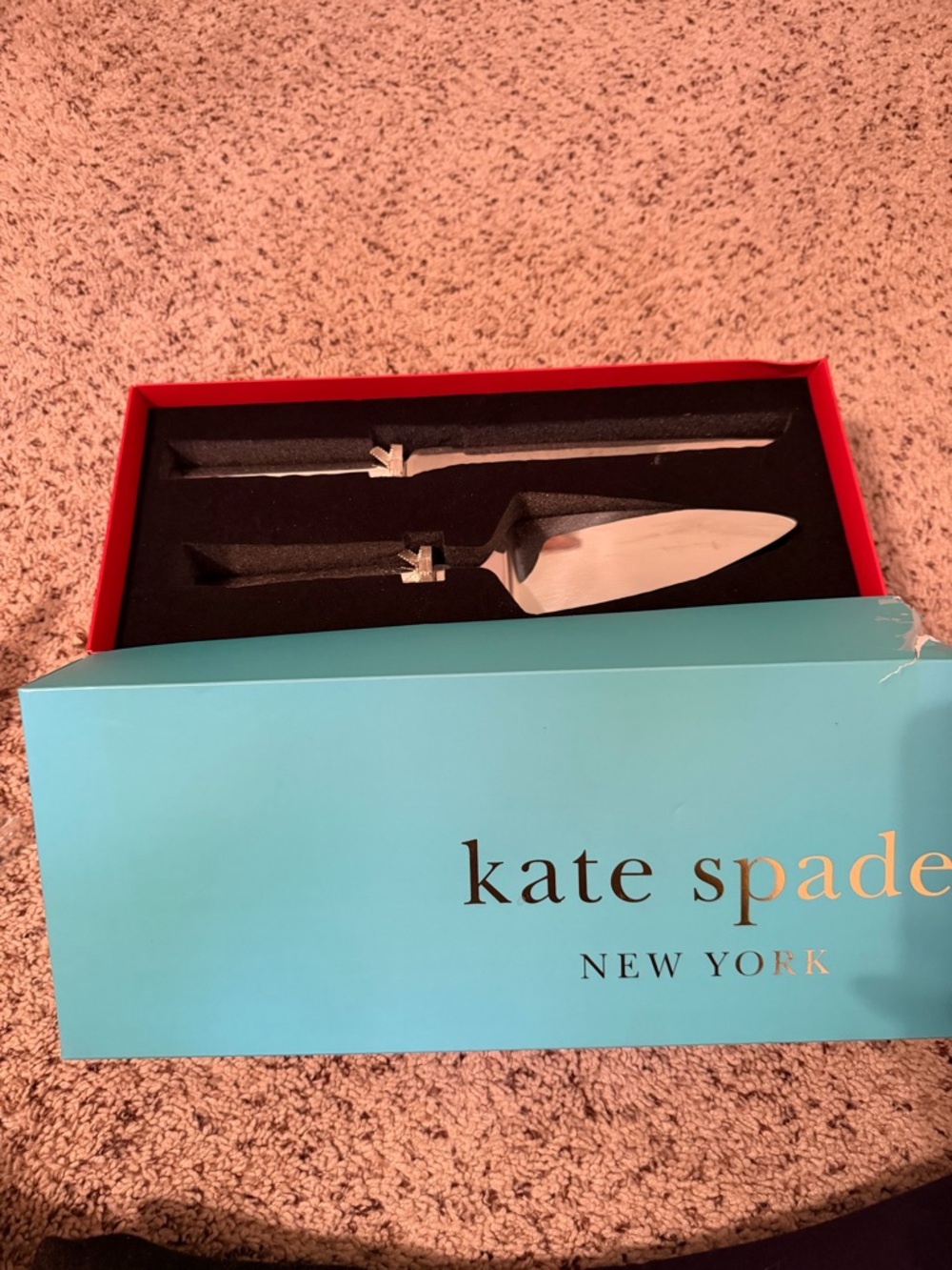 kate spade grace avenue 2 piece dessert set (lenox)